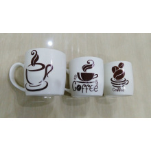 Nueva taza de café de la etiqueta del cartón de Bone China